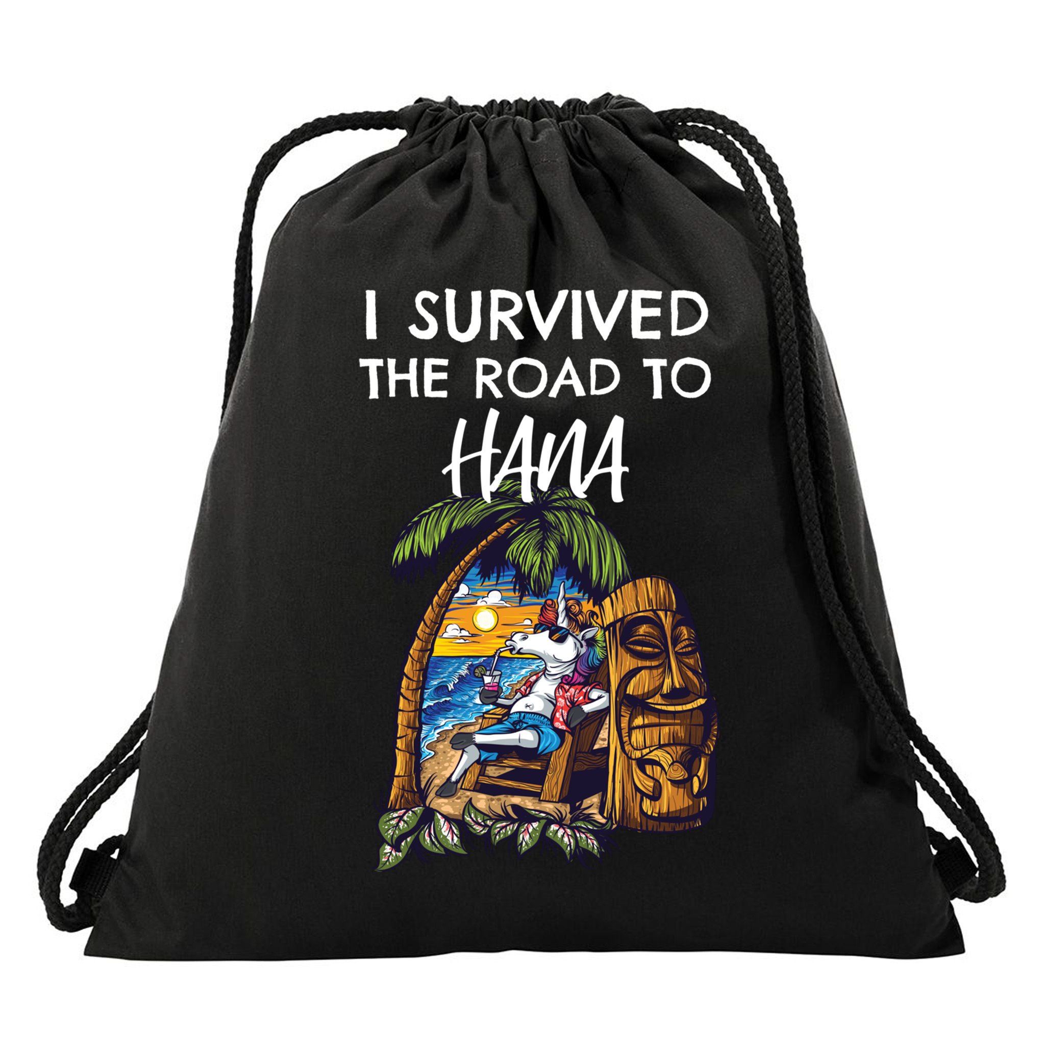 I Survived The Road To Hana Gift Drawstring Bag