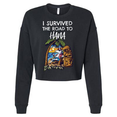 I Survived The Road To Hana Gift Cropped Pullover Crew