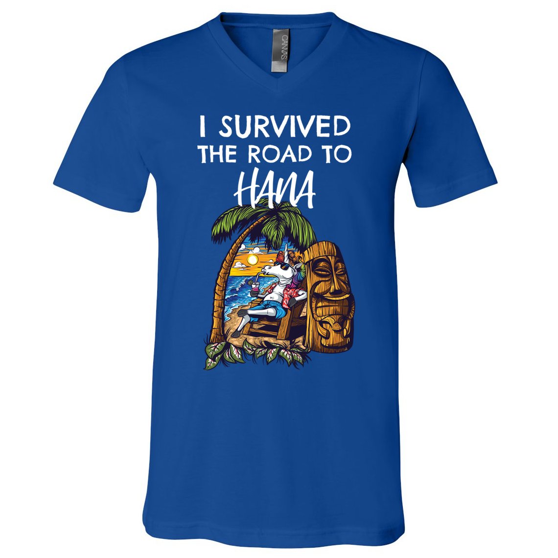I Survived The Road To Hana Gift V-Neck T-Shirt