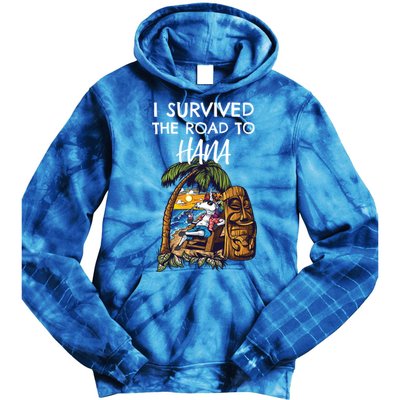 I Survived The Road To Hana Gift Tie Dye Hoodie