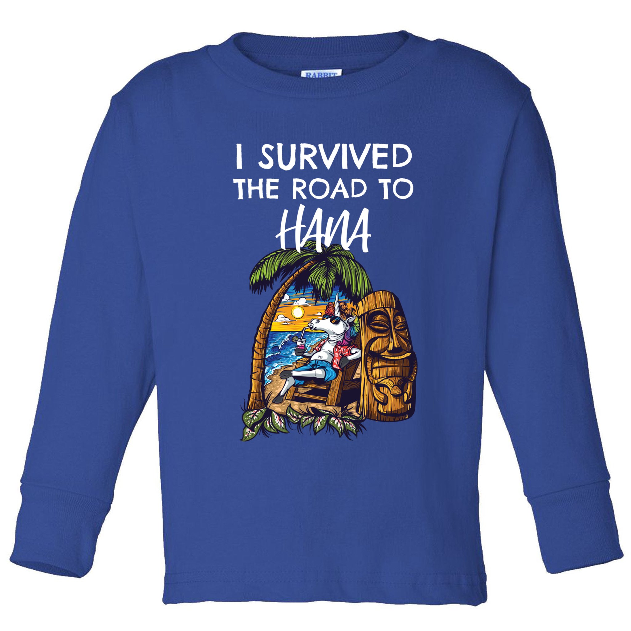 I Survived The Road To Hana Gift Toddler Long Sleeve Shirt
