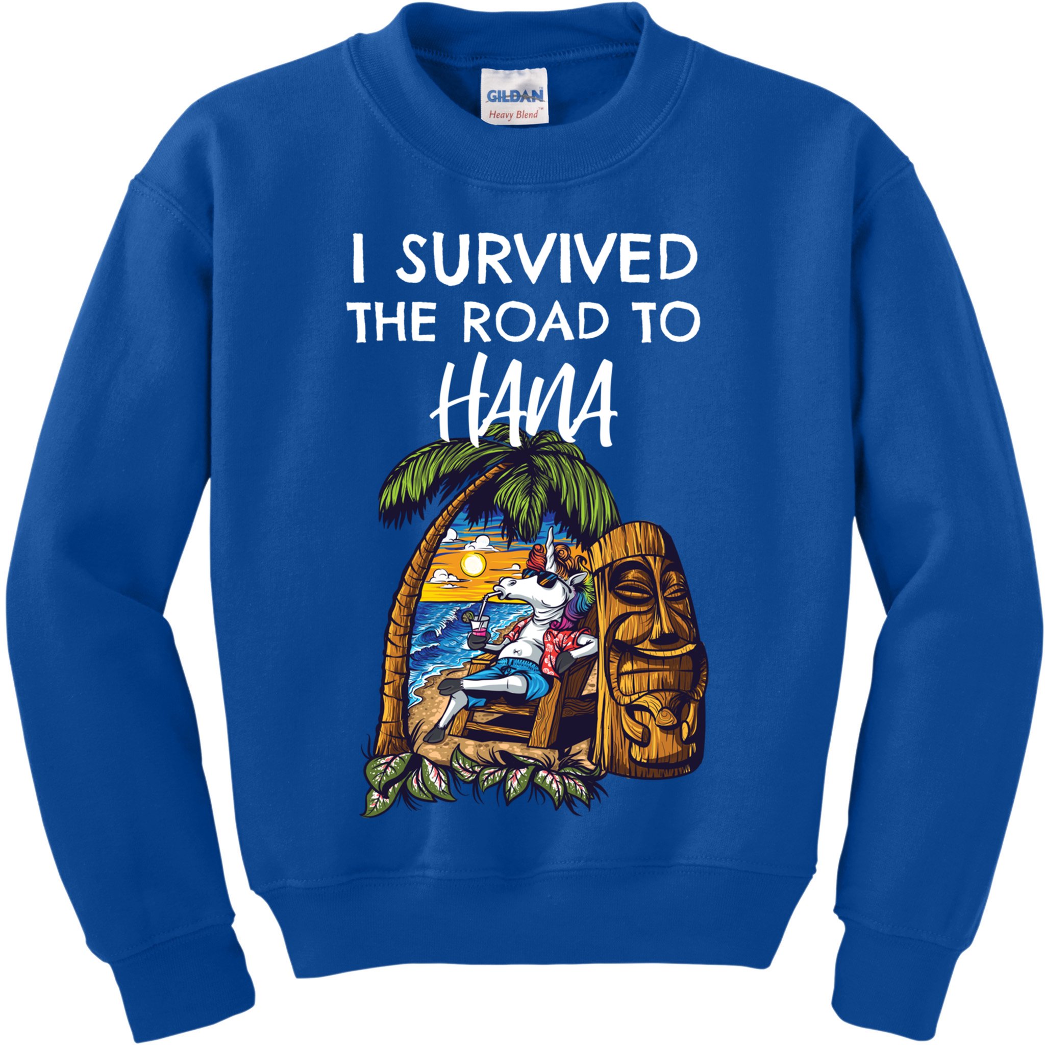 I Survived The Road To Hana Gift Kids Sweatshirt