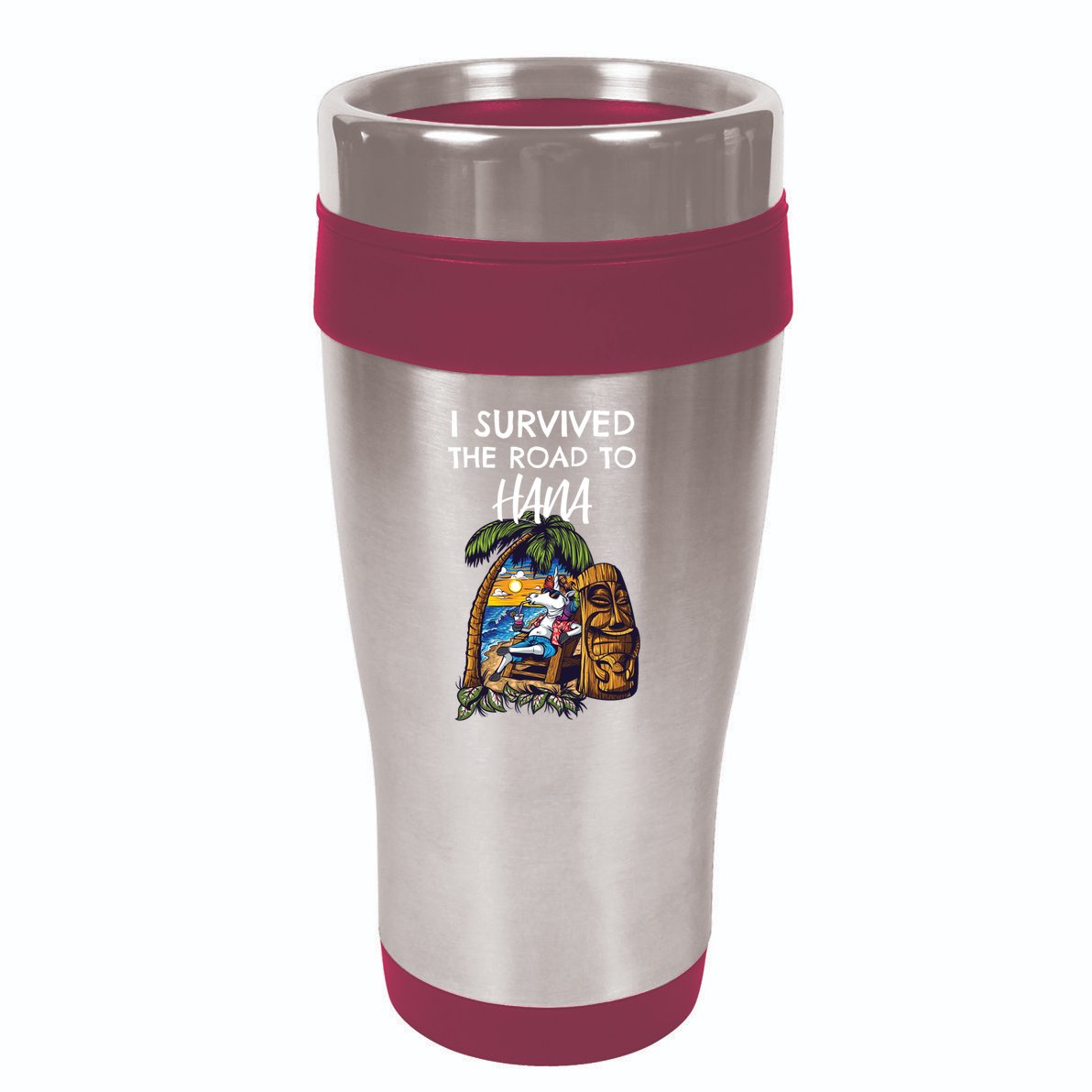 I Survived The Road To Hana Gift 16oz Travel Tumbler