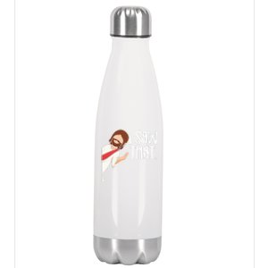 I Saw That Jesus Christmas Funny Meme Religious Christian Gift Stainless Steel Insulated Water Bottle