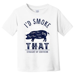 ID Smoke That Straight Up Southern Pork Cuts Grilling Bbq Toddler T-Shirt