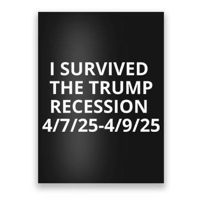 I Survived The Trump Recession 4-7-2025 4-9-2025 Poster