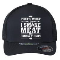 ID Smoke That Funny Meat Bbq Season Smoker & Grilling Flexfit Unipanel Trucker Cap