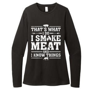 ID Smoke That Funny Meat Bbq Season Smoker & Grilling Womens CVC Long Sleeve Shirt