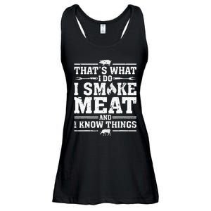 ID Smoke That Funny Meat Bbq Season Smoker & Grilling Ladies Essential Flowy Tank