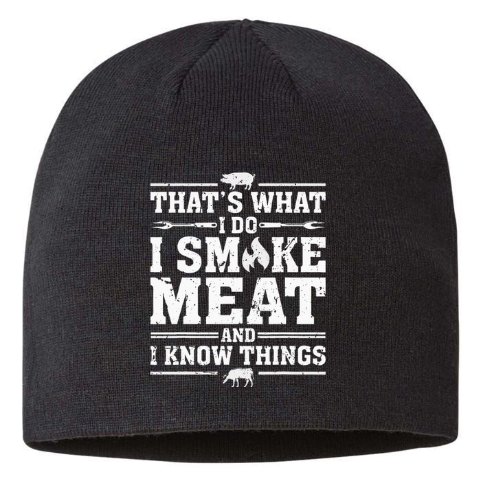 ID Smoke That Funny Meat Bbq Season Smoker & Grilling Sustainable Beanie