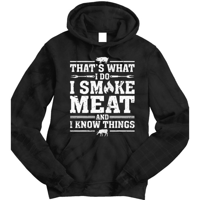 ID Smoke That Funny Meat Bbq Season Smoker & Grilling Tie Dye Hoodie