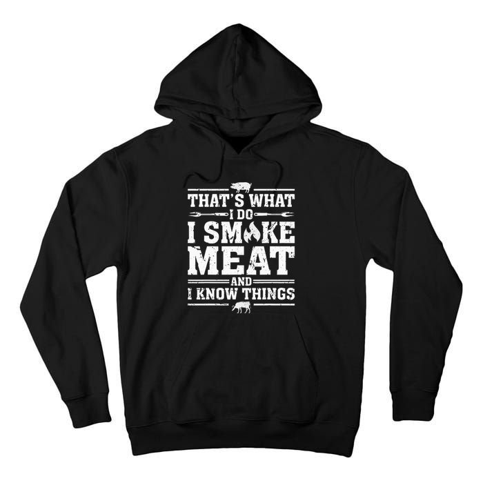 ID Smoke That Funny Meat Bbq Season Smoker & Grilling Tall Hoodie