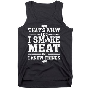 ID Smoke That Funny Meat Bbq Season Smoker & Grilling Tank Top