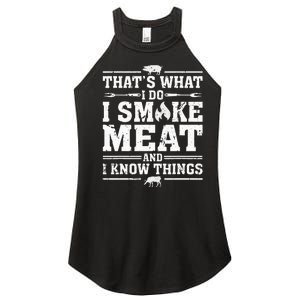 ID Smoke That Funny Meat Bbq Season Smoker & Grilling Women's Perfect Tri Rocker Tank