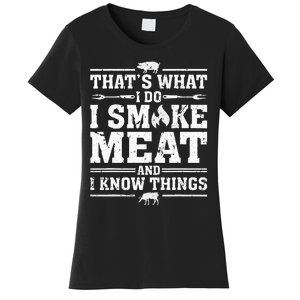 ID Smoke That Funny Meat Bbq Season Smoker & Grilling Women's T-Shirt