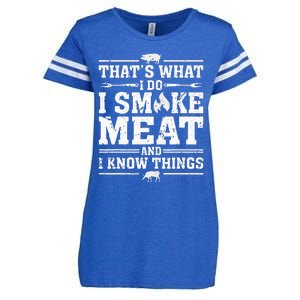 ID Smoke That Funny Meat Bbq Season Smoker & Grilling Enza Ladies Jersey Football T-Shirt