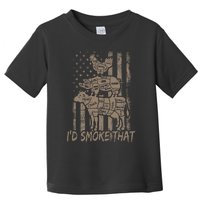 Id Smoke That Bbq Party Smoker Chef Dad Toddler T-Shirt