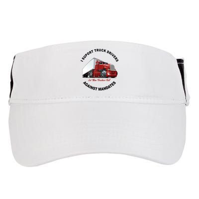 I Support Truck Drivers Against Mandates Let Them Truckers Roll Adult Drive Performance Visor