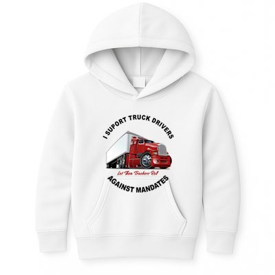 I Support Truck Drivers Against Mandates Let Them Truckers Roll Kids Hoodie
