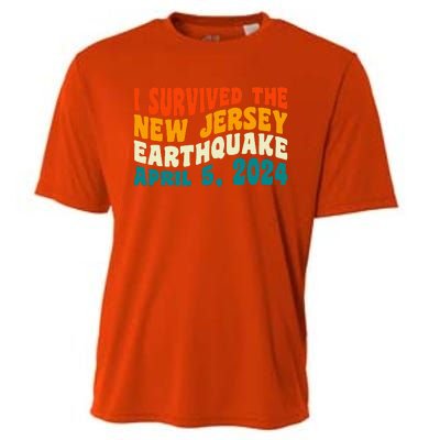 I Survived The New Jersey 4.8 Magnitude Earthquake Cooling Performance Crew T-Shirt