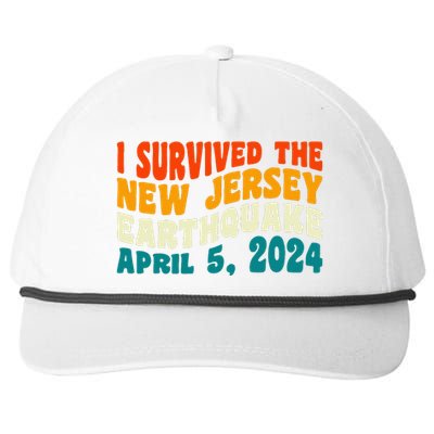 I Survived The New Jersey 4.8 Magnitude Earthquake Snapback Five-Panel Rope Hat