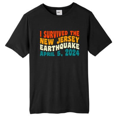 I Survived The New Jersey 4.8 Magnitude Earthquake Tall Fusion ChromaSoft Performance T-Shirt