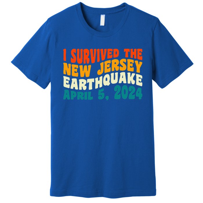 I Survived The New Jersey 4.8 Magnitude Earthquake Premium T-Shirt