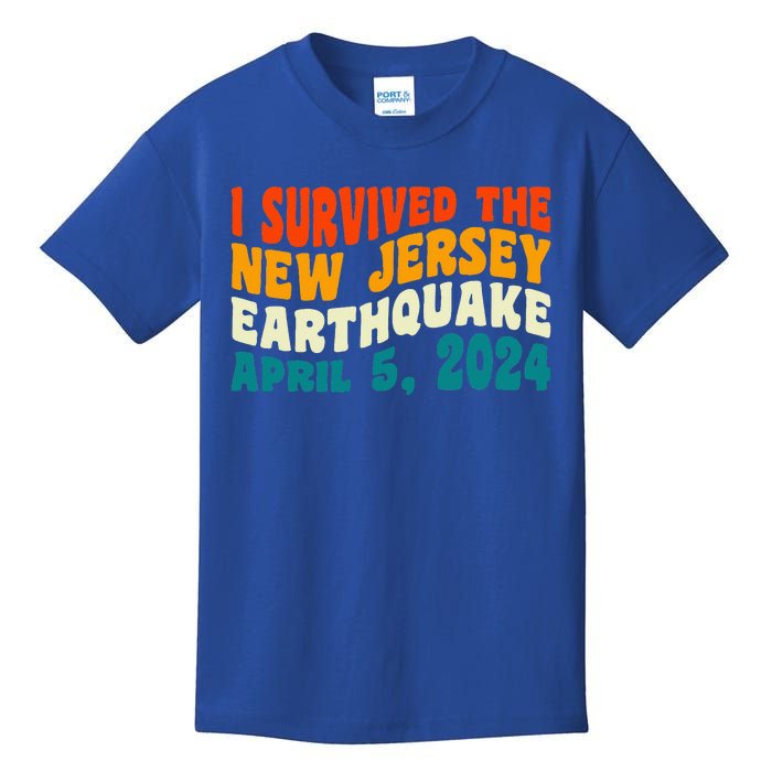 I Survived The New Jersey 4.8 Magnitude Earthquake Kids T-Shirt