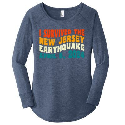 I Survived The New Jersey 4.8 Magnitude Earthquake Women's Perfect Tri Tunic Long Sleeve Shirt