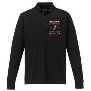 I Survived The Widow Maker Heart Attack Cardiac Arrest Meaningful Gift Performance Long Sleeve Polo