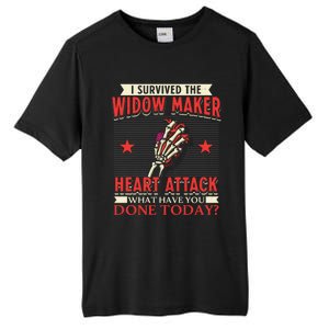 I Survived The Widow Maker Heart Attack Cardiac Arrest Meaningful Gift Tall Fusion ChromaSoft Performance T-Shirt