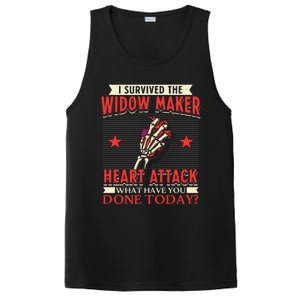 I Survived The Widow Maker Heart Attack Cardiac Arrest Meaningful Gift PosiCharge Competitor Tank