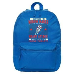 I Survived The Widow Maker Heart Attack Cardiac Arrest Meaningful Gift 16 in Basic Backpack