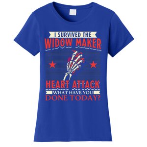 I Survived The Widow Maker Heart Attack Cardiac Arrest Meaningful Gift Women's T-Shirt