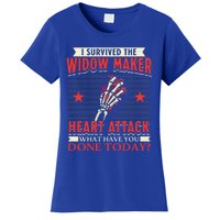 I Survived The Widow Maker Heart Attack Cardiac Arrest Meaningful Gift Women's T-Shirt