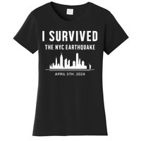 I Survived The Nyc Earthquake 5th April 2024 Women's T-Shirt