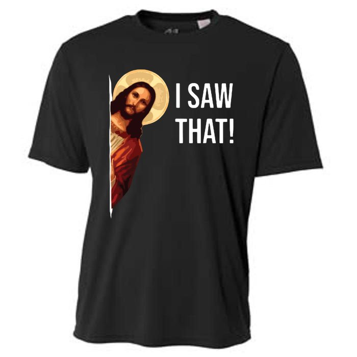 I Saw That Funny Christian Jesus Graphic Cooling Performance Crew T-Shirt