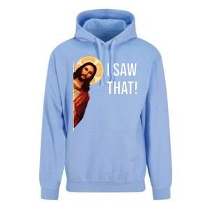 I Saw That Funny Christian Jesus Graphic Unisex Surf Hoodie