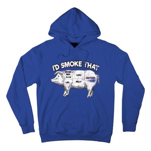 I'd Smoke That Pig Grill Bbq Meat Barbeque Hoodie