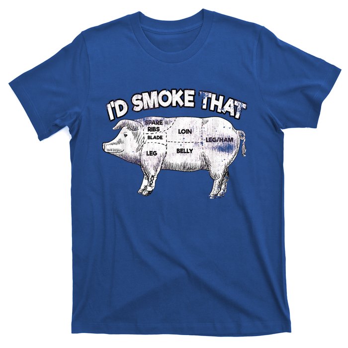 I'd Smoke That Pig Grill Bbq Meat Barbeque T-Shirt