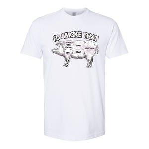 I'd Smoke That Pig Grill Bbq Meat Barbeque Softstyle CVC T-Shirt