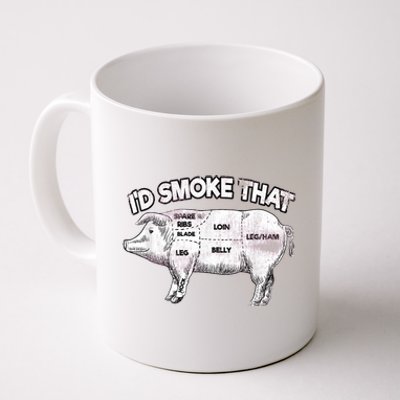 I'd Smoke That Pig Grill Bbq Meat Barbeque Coffee Mug