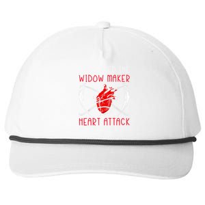 I Survived The Widow Maker Heart Attack Heart Disease Gift Snapback Five-Panel Rope Hat