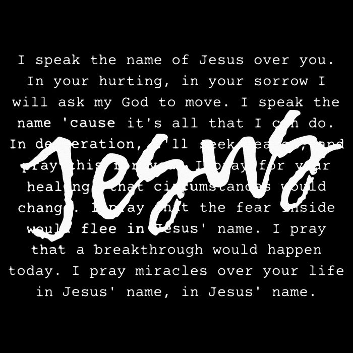 I Speak The Name Of Jesus Christian Faith Prayer Zip Tote Bag