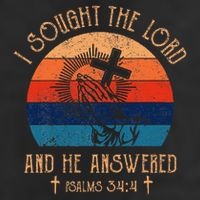 I Sought The Lord And He Answered Me Cross Bible 11oz C Handle Ceramic Mug