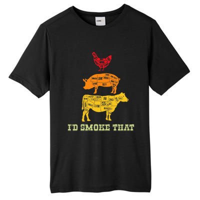 Id Smoke That Barbecue BBQ Tall Fusion ChromaSoft Performance T-Shirt