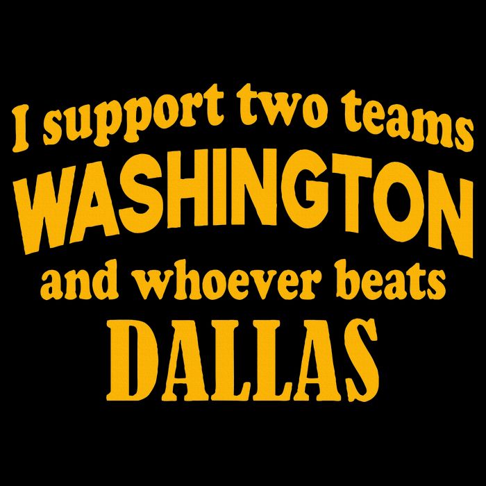 I Support Two Teams Washington And Whoever Beats Dallas 16 in Basic Backpack