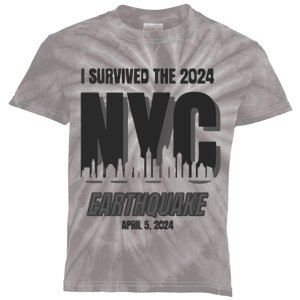 I Survived The 2024 Nyc Earthquake Kids Tie-Dye T-Shirt