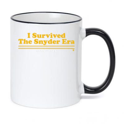 I Survived The Snyder Era Washington D.C. Football 11oz Black Color Changing Mug