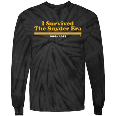 I Survived The Snyder Era Washington D.C. Football Tie-Dye Long Sleeve Shirt